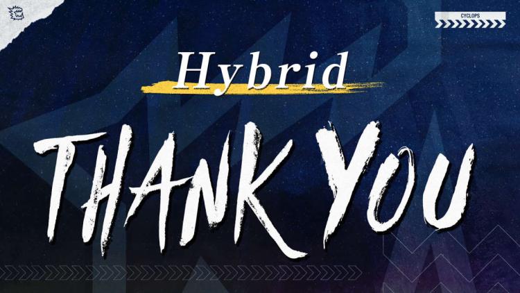 Hybrid покидает CYCLOPS athlete gaming