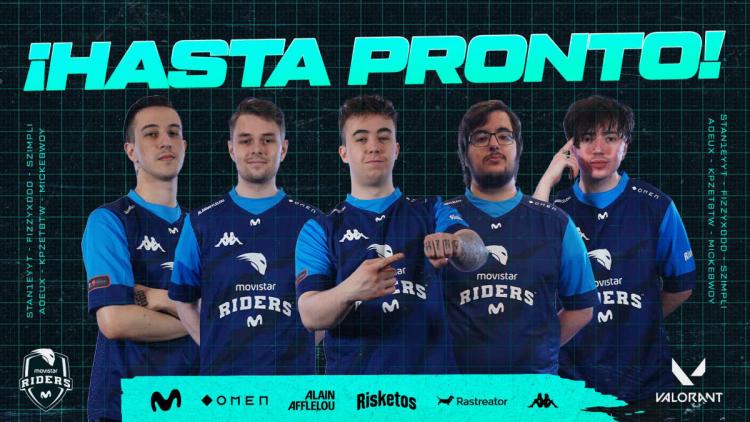 Movistar Riders распускает состав по VALORANT