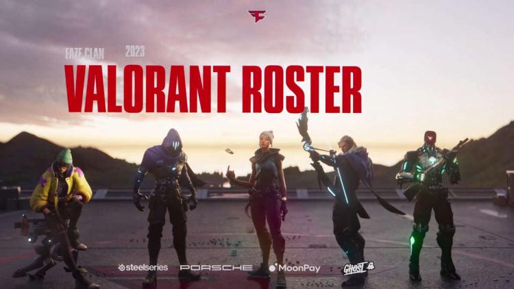 FaZe Clan огласила состав для участия в VALORANT Challengers 2023