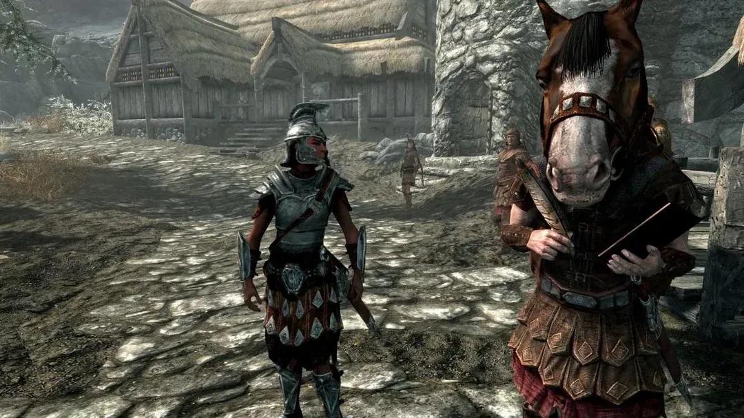 Конноголовый NPC шокирует игроков Skyrim: Глюк превращает Хадвара в лошадкафа