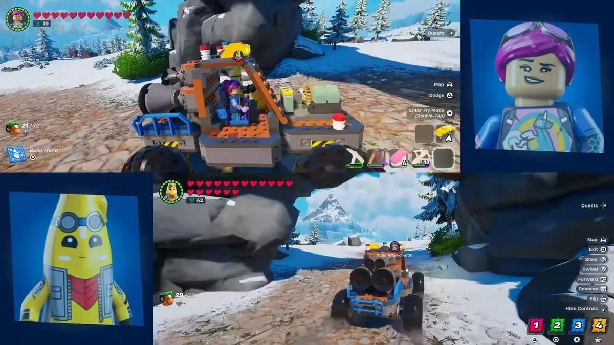 LEGO Fortnite представит режим раздельного экрана в октябре: Новая эра локального мультиплеера!