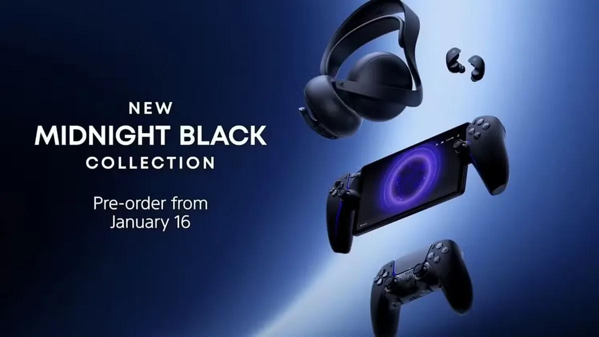 Sony представляет коллекцию Midnight Black для аксессуаров PlayStation 5