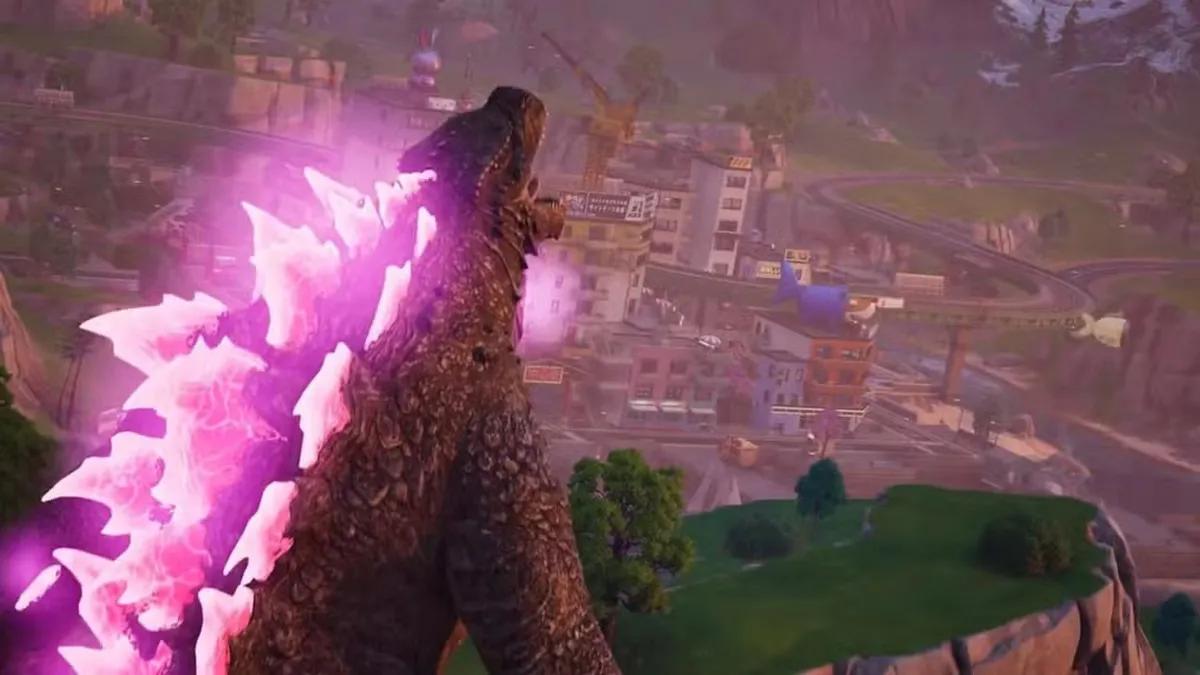 Глюк в Fortnite делает игрока непобедимым с помощью способности Годзиллы