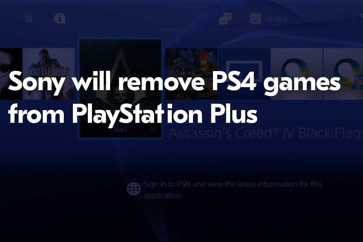 Sony удалит игры для PS4 из PlayStation Plus с января 2026 года