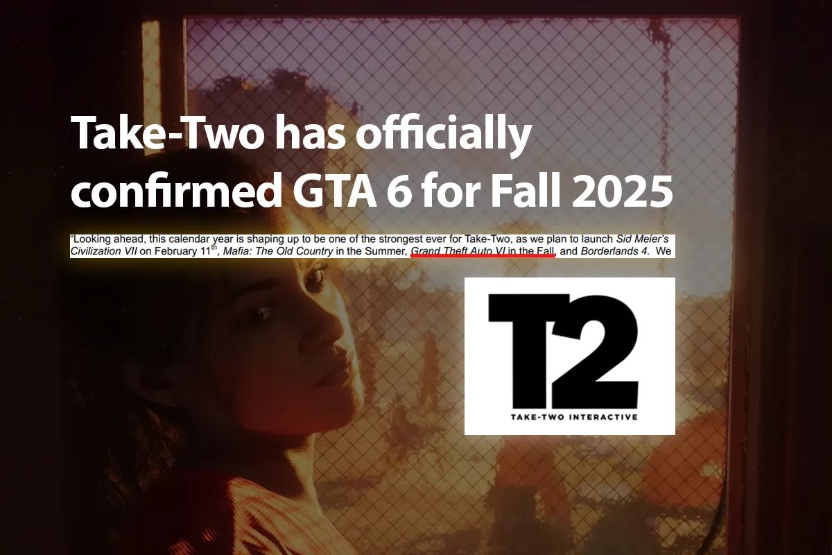 В последнем отчете Take-Two подтверждается, что GTA 6 выйдет осенью 2025 года