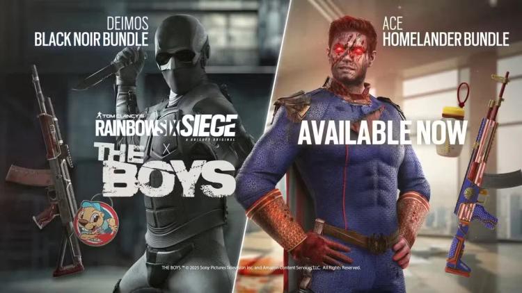 Rainbow Six Siege представляет кроссоверные скины The Boys для Homelander и Black Noir