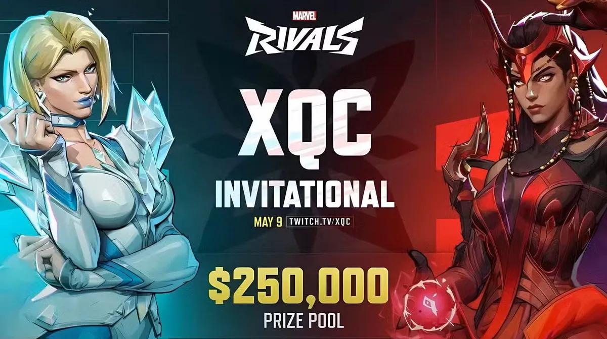 xQc объявляет о проведении турнира Marvel Rivals с призовым фондом 250 000 долларов, который состоится 9 мая