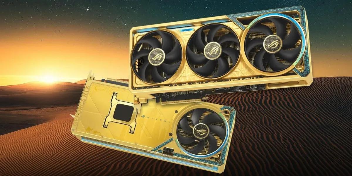 ASUS представила ультрароскошный RTX 5090 с золотым напылением для рынка Саудовской Аравии