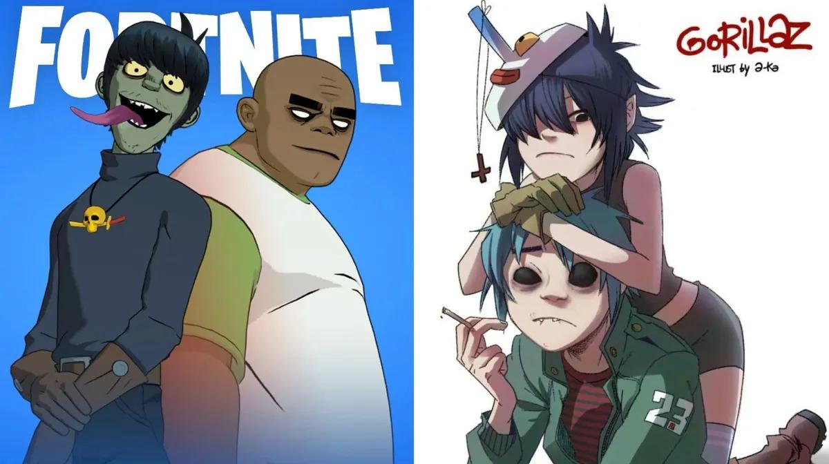 По слухам, скины Gorillaz появятся на фестивале Fortnite 10-го сезона