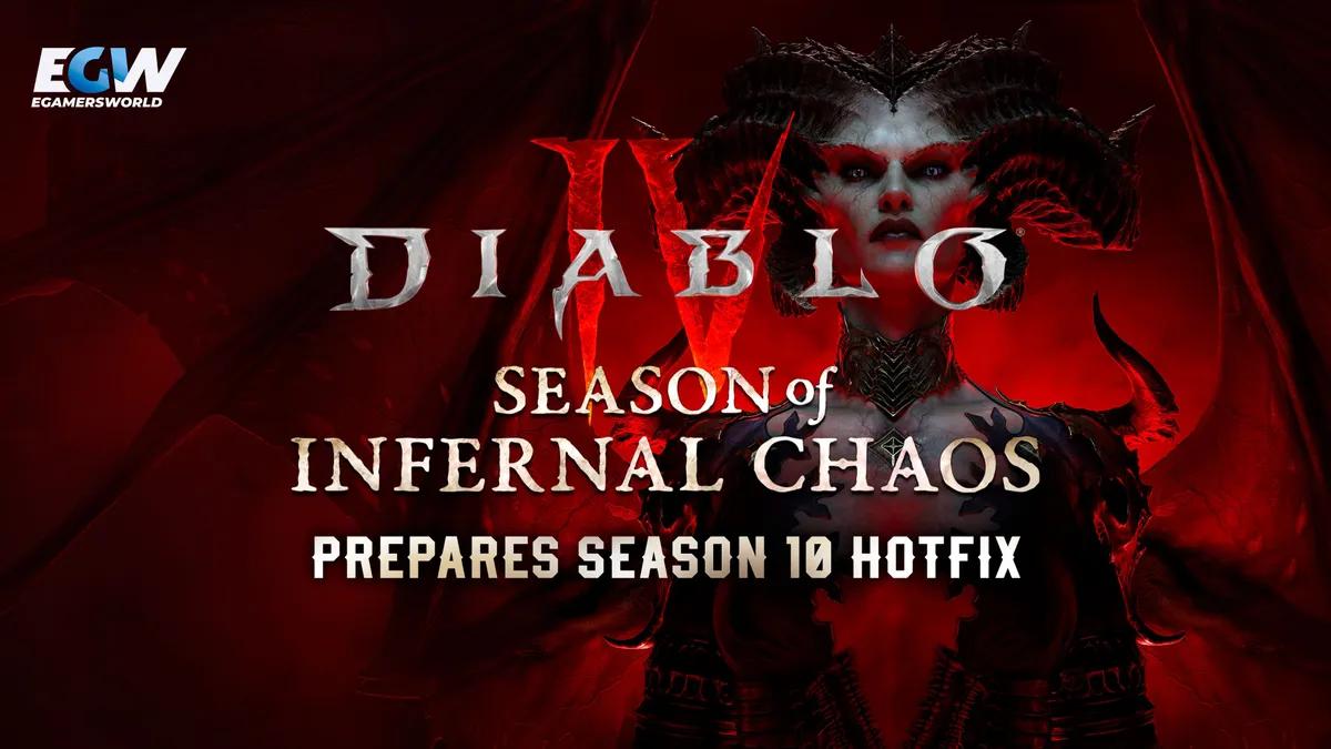 Diablo 4 готовит исправление 10-го сезона с изменениями в «Адских ордах»