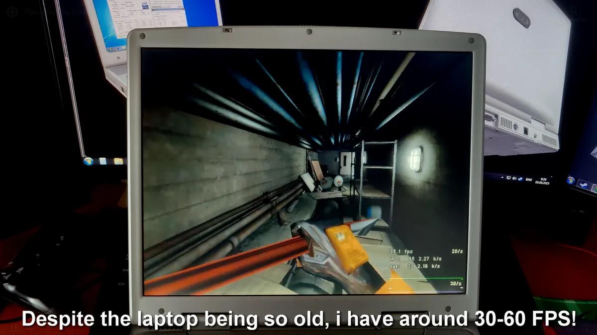 Моддер Half-Life заставляет карту Half-Life 2 работать в GoldSrc и запускает ее на ноутбуке 2002 года
