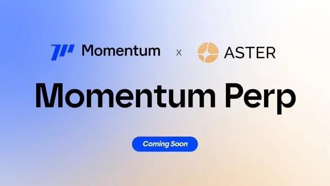 Momentum запускает Perp-DEX на SUI в сотрудничестве с Aster