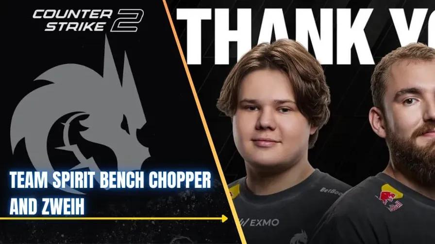 Team Spirit садят на лавку запасних zweih и chopper, переводит zont1x и magixx обратно в основной состав