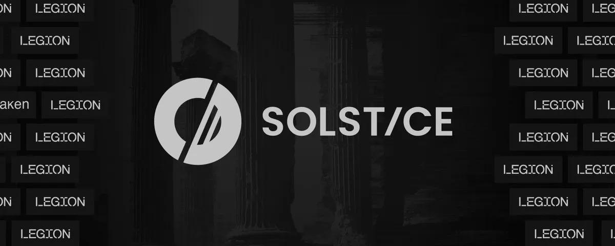 Solstice объявляет о продаже токенов $SLX на платформе Legion