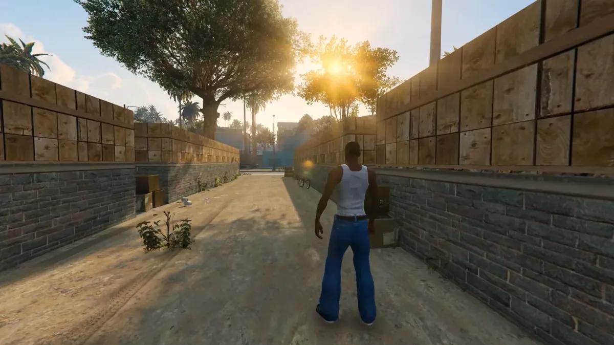 Полноценный игровой процесс GTA: San Andreas перестраивается на движке RAGE для GTA 5.