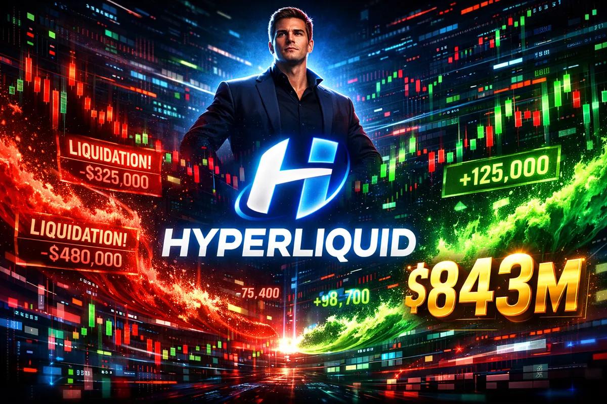 Джеймс Уинн вывел Hyperliquid на вершину: как ажиотаж вокруг ликвидаций принес платформе 843 миллиона долларов в 2025 году.