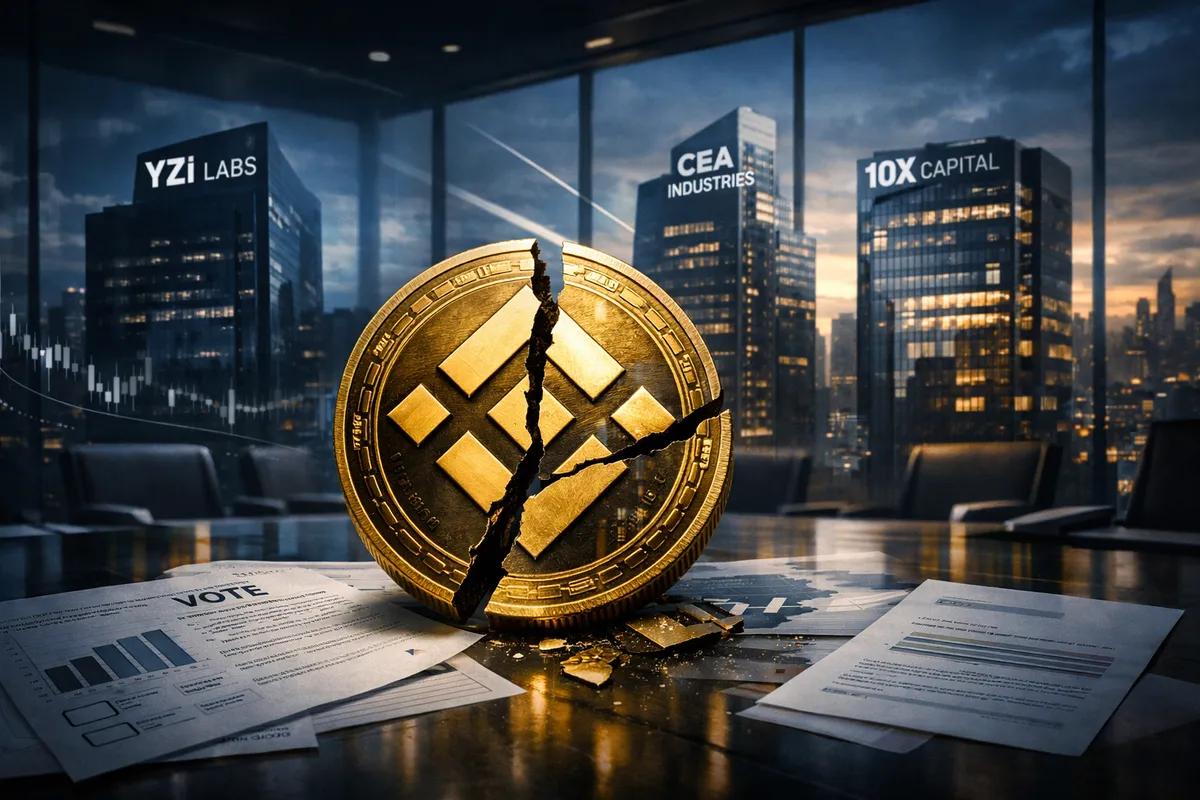 YZi Labs усиливает борьбу с CEA Industries и 10X Capital из-за поворота казначейства БНБ и проблем с управлением