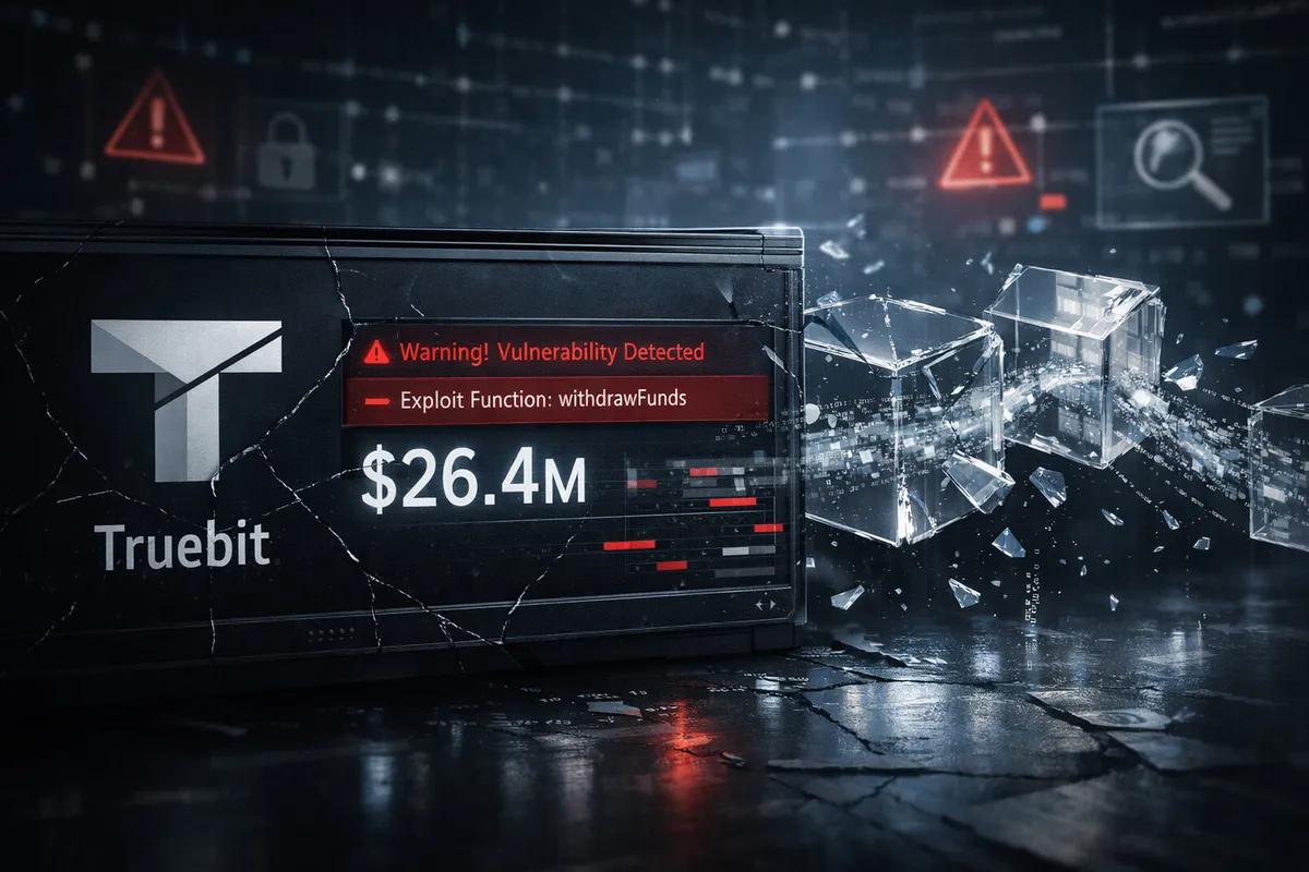 Первый крупный взлом 2026 года: протокол Truebit потерял $26,4 млн из-за уязвимости смарт-контрактов