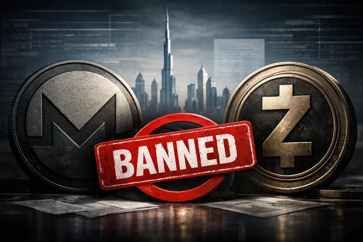 Дубай запрещает приватные токены: Новый удар по Monero и Zcash в сфере регулирования криптовалют