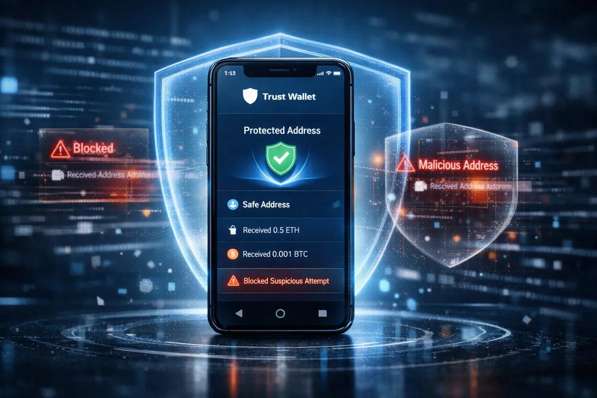 Новая функция в Trust Wallet: Защита от атак на отравление адресов и запыление