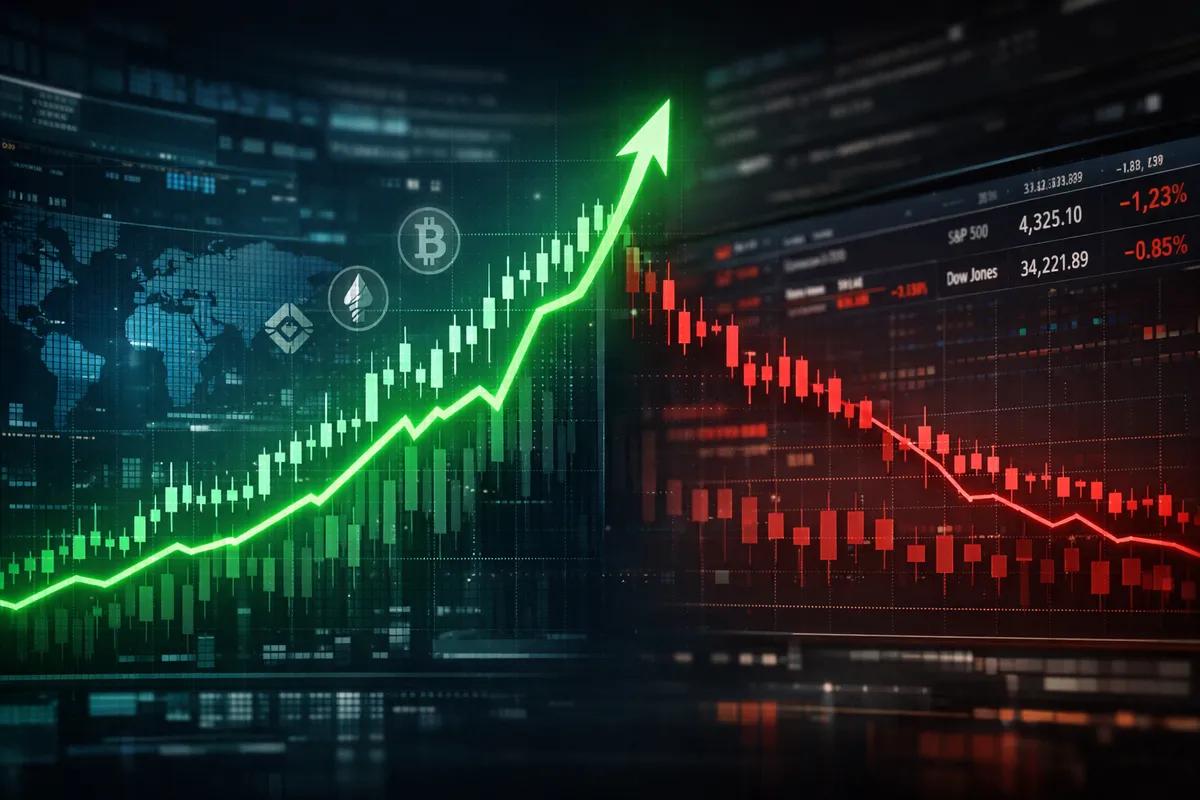 Криптовалюты опережают американский фондовый рынок