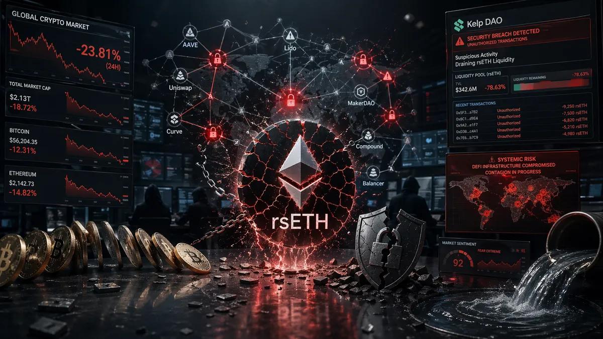Весь крипторынок под угрозой! Взлом rsETH Kelp DAO перерастает в системный кризис DeFi.