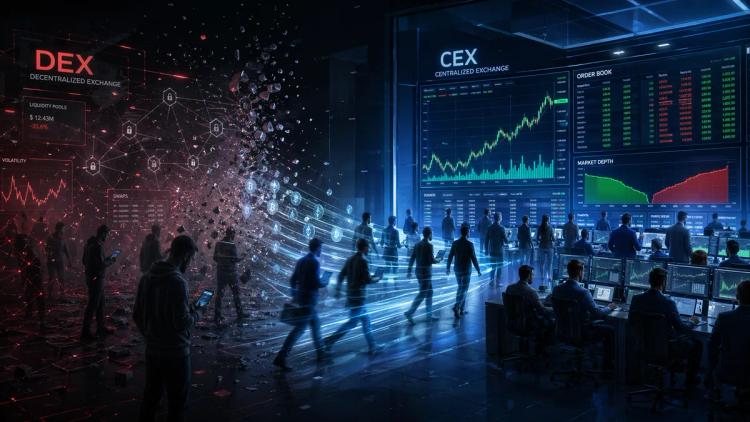 Трейдеры массово переходят с DEX на CEX.