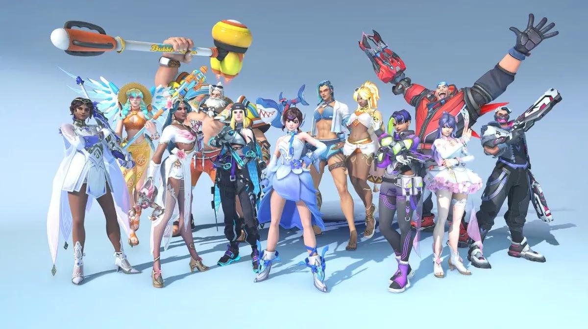 Обзор Overwatch раскрывает новые концепции скинов - от боевых акул до адских байкеров