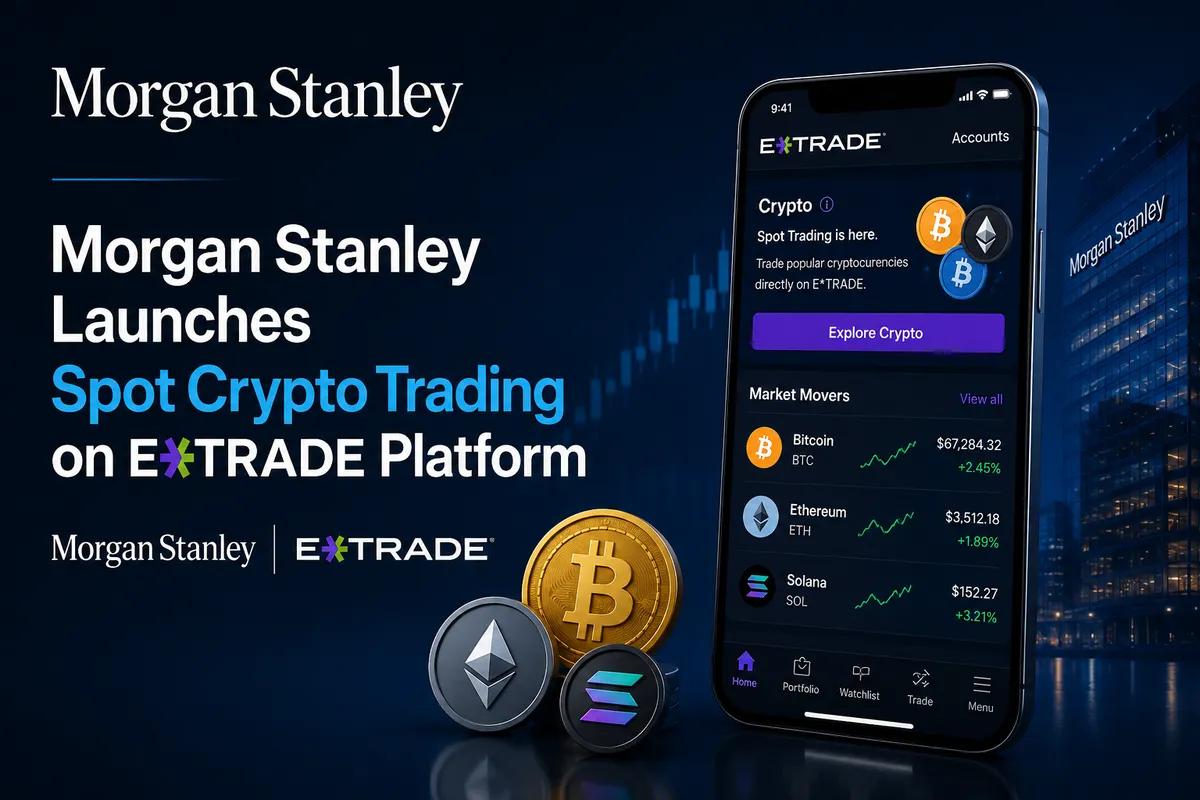 Morgan Stanley запускает спотовую торговлю криптовалютами на платформе E*Trade