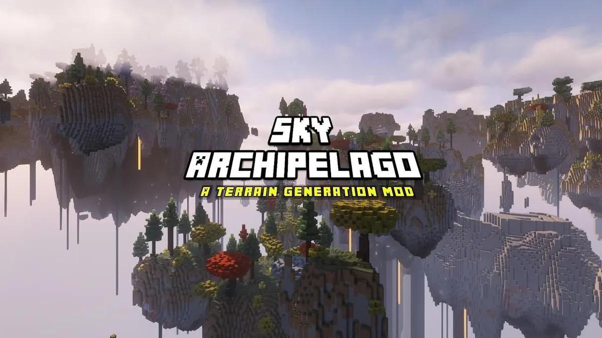 Minecraft получает огромный мир плавучих островов с модом Sky Archipelago 