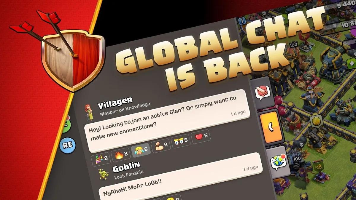 В Clash of Clans возвращается глобальный чат спустя 7 лет — вот как работает новая социальная система.