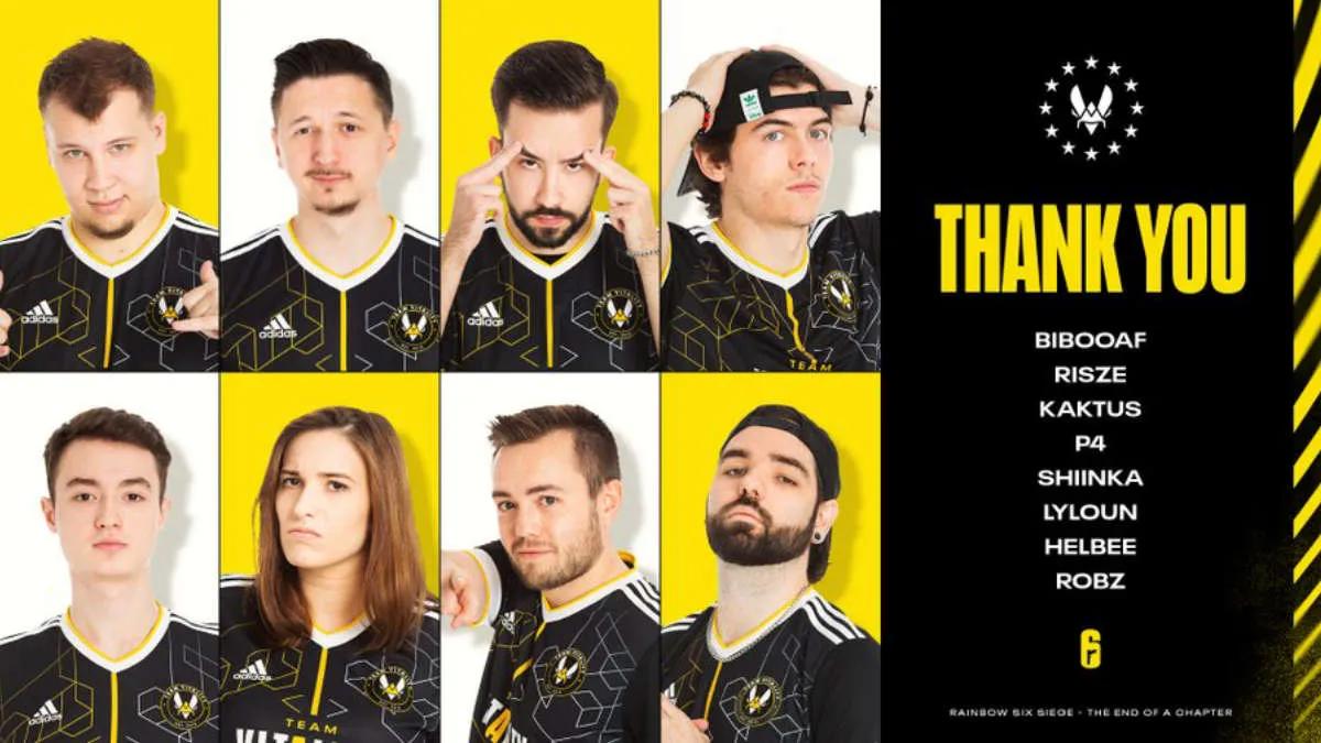 Team Vitality уходит из Rainbow Six