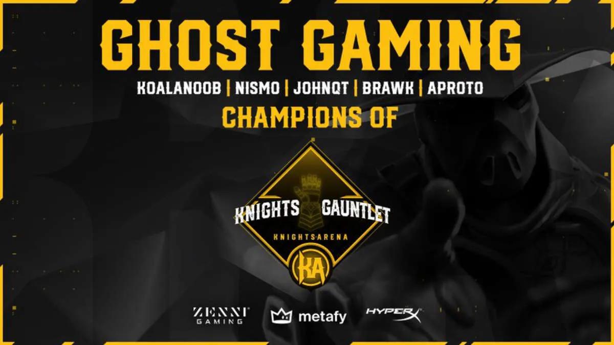 Ghost Gaming стала победителем Knights Arena Monthly Gauntlet 2022: March