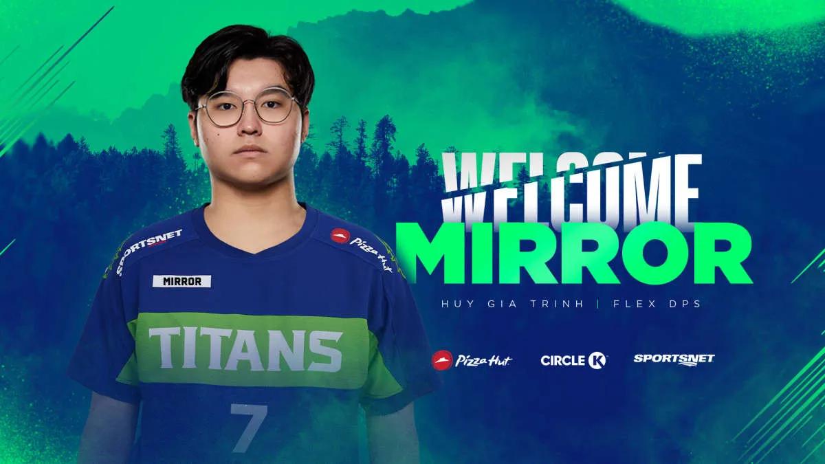 Vancouver Titans приветствуют MirroR в своих рядах