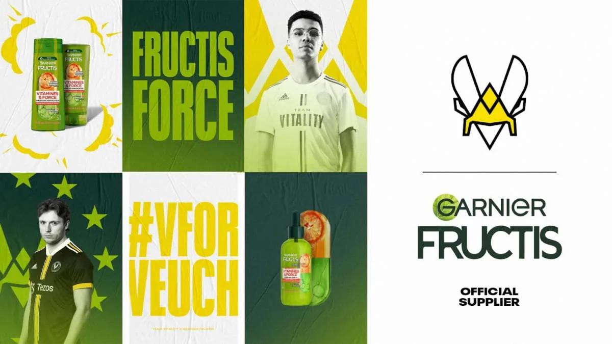 Team Vitality объявила о партнерстве с Garnier Fructis