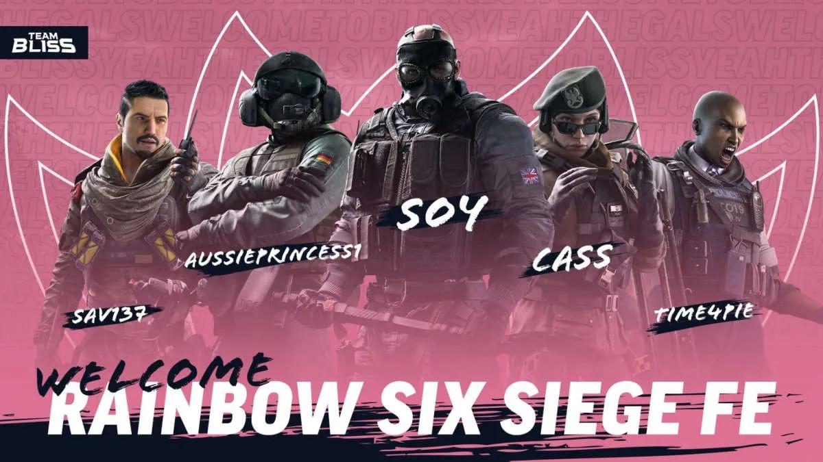 Team Bliss подписали женский состав по Rainbow Six