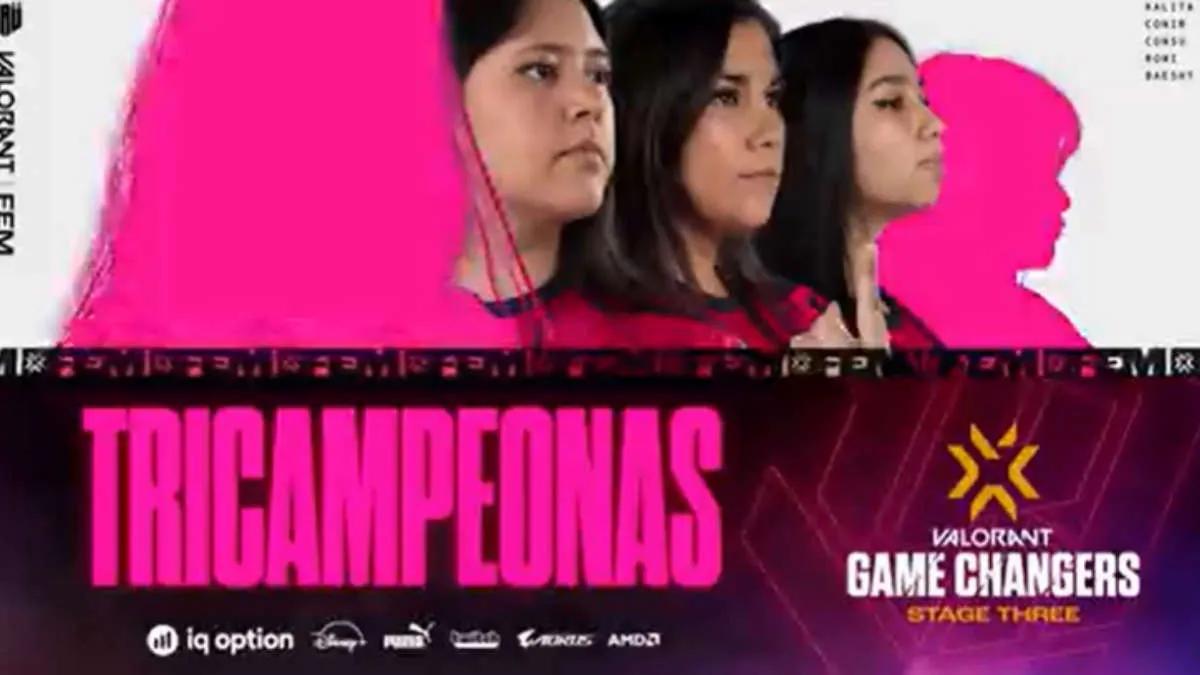 KRÜ Fem выиграла VALORANT Champions Tour 2022: Game Changers Latin America South Open 3