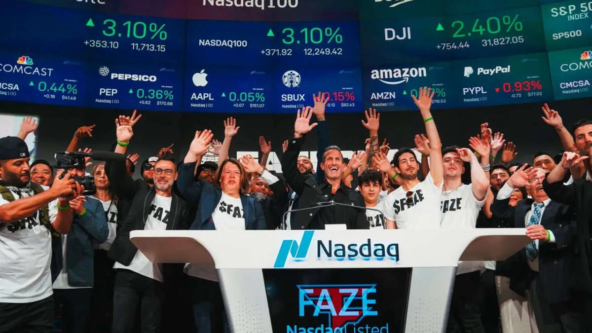 FaZe Clan официально размещена на бирже NASDAQ под тикером "FAZE"