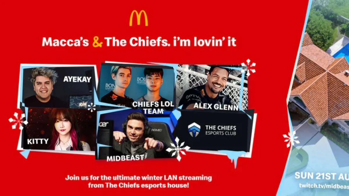 McDonald's становится партнером The Chiefs Esports Club