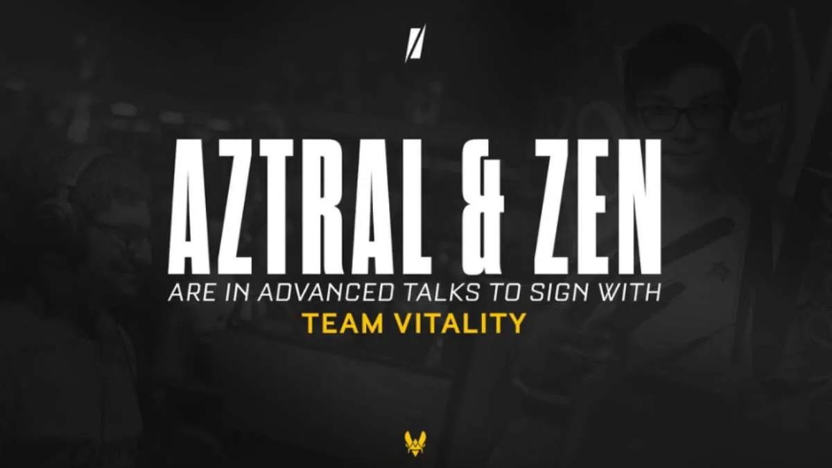 Team Vitality ведет переговоры с AztraL и zen