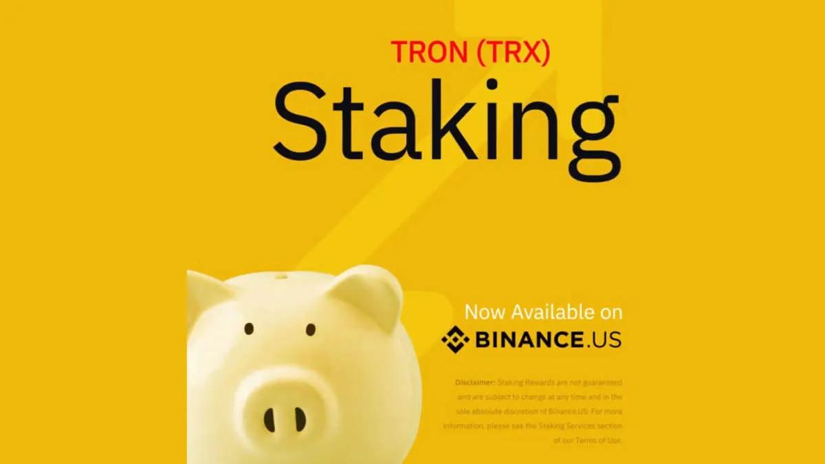 На Binance.US появилась возможность стейкинга Tron