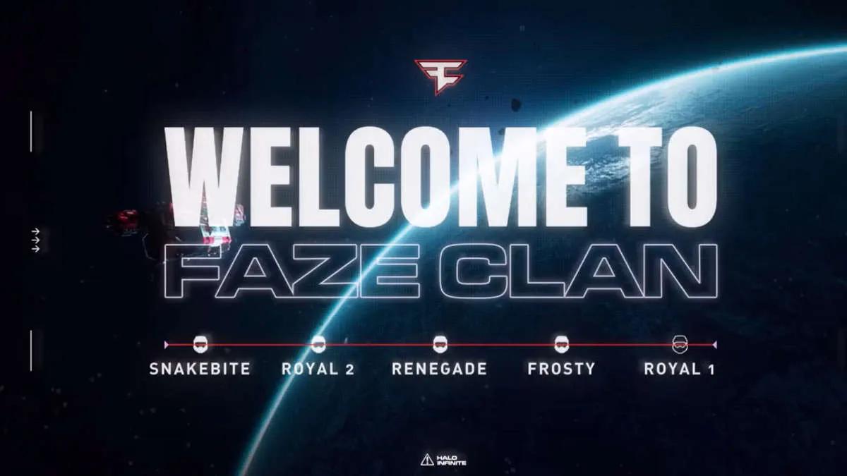 FaZe Clan представила новый состав по Halo, подписав бывших игроков Sentinels