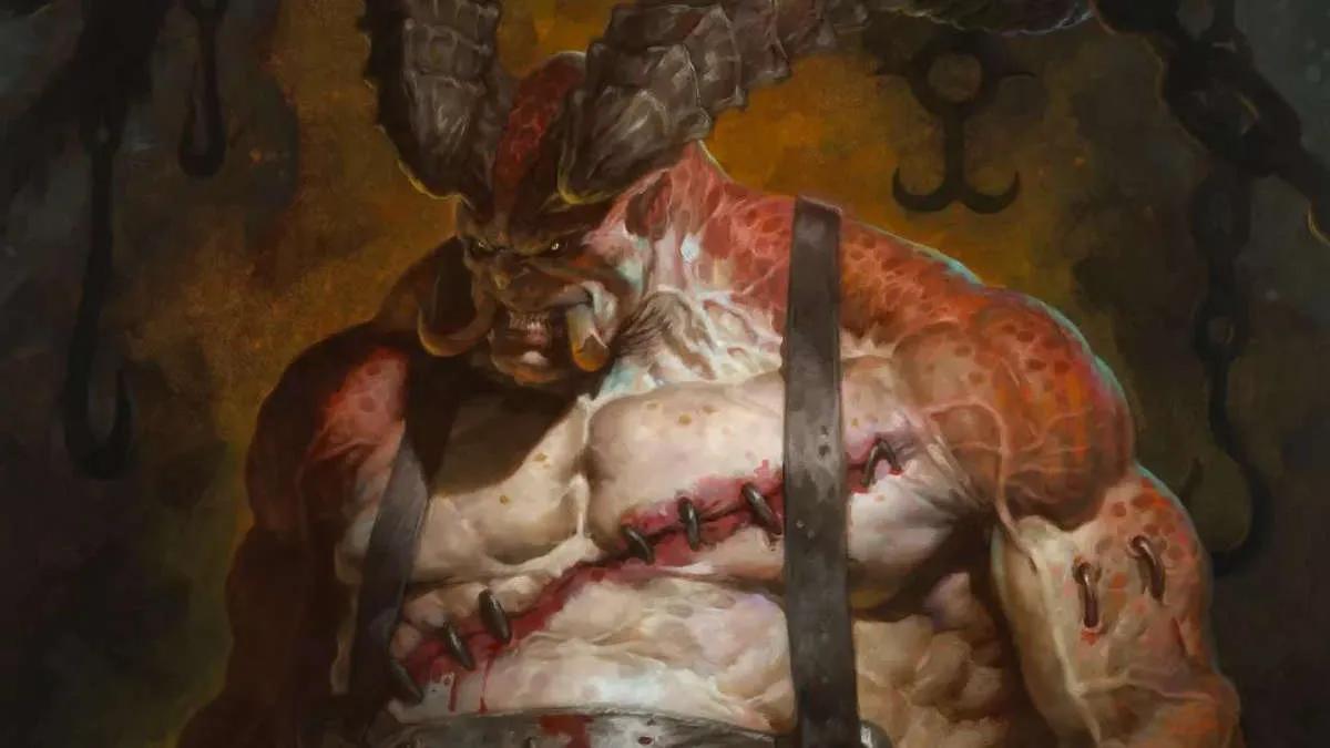 Во время игры в Diablo 4 один из игроков случайно столкнулся с колоссальным Мясником, который, казалось, вышел прямо из ночных кошмаров