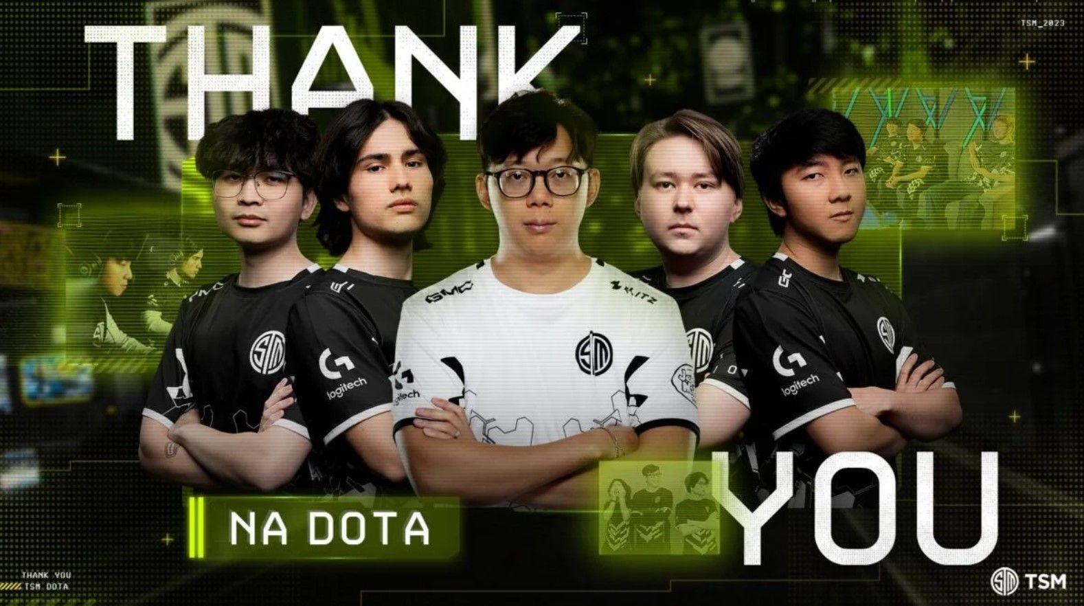 TSM решила расстаться со своим составом в Dota 2