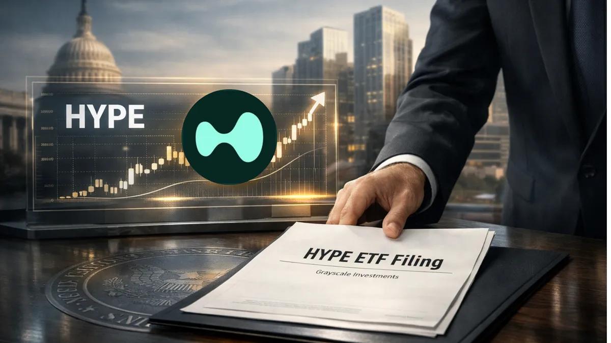 Документы в оттенках серого, представленные в SEC, о спотовом ETF HYPE на основе гиперликвидного токена.