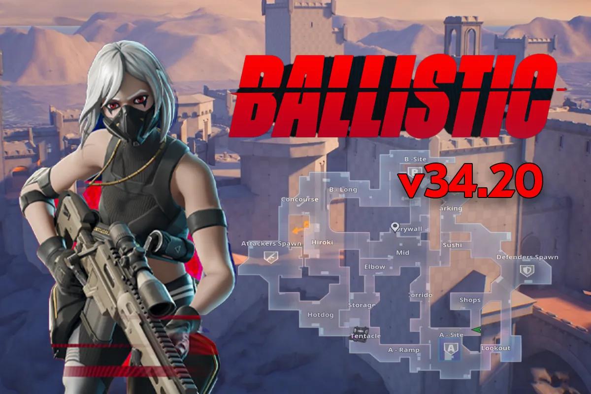 Новая карта Fortnite Ballistic - подробности патча v34.20
