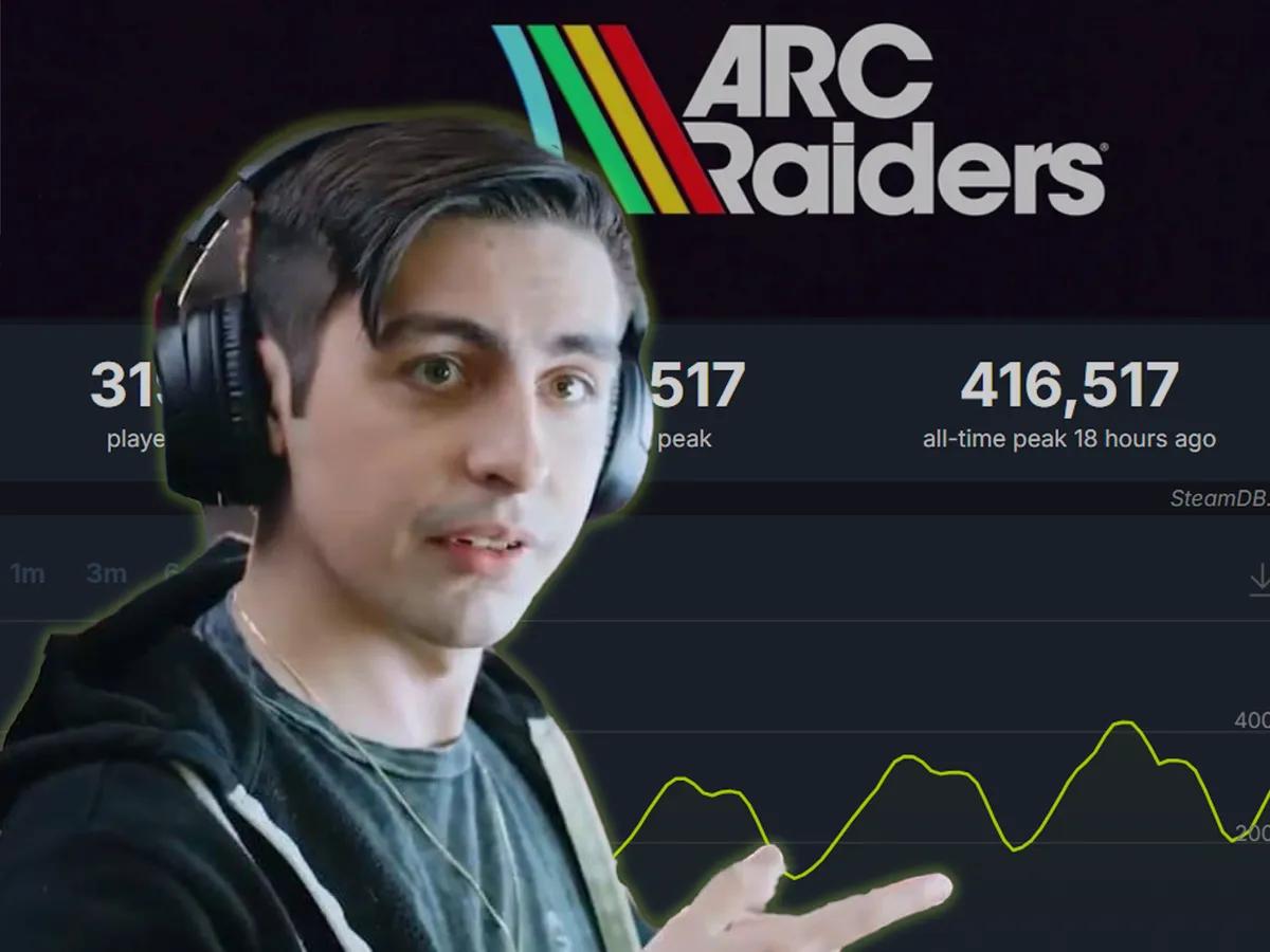 Shroud призывает фанатов проголосовать за Arc Raiders GOTY, и она достигла пика в 416 517 игроков за все время