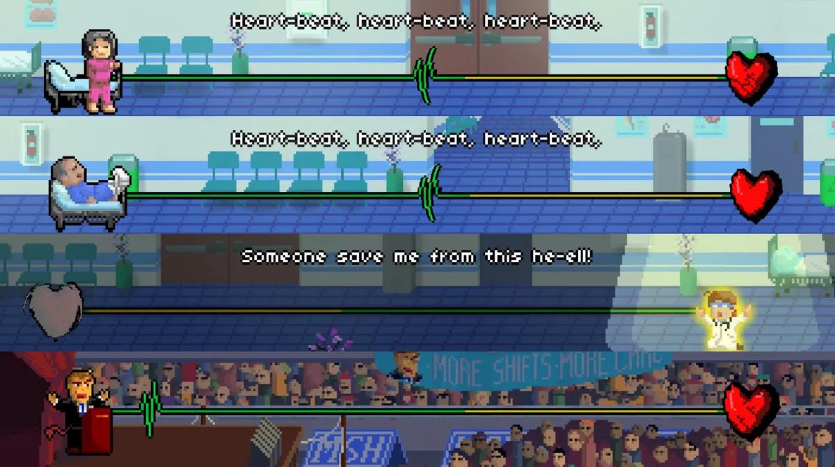 Rhytm Doctor показывает, как игра с одной кнопкой может нести полную сюжетную нагрузку