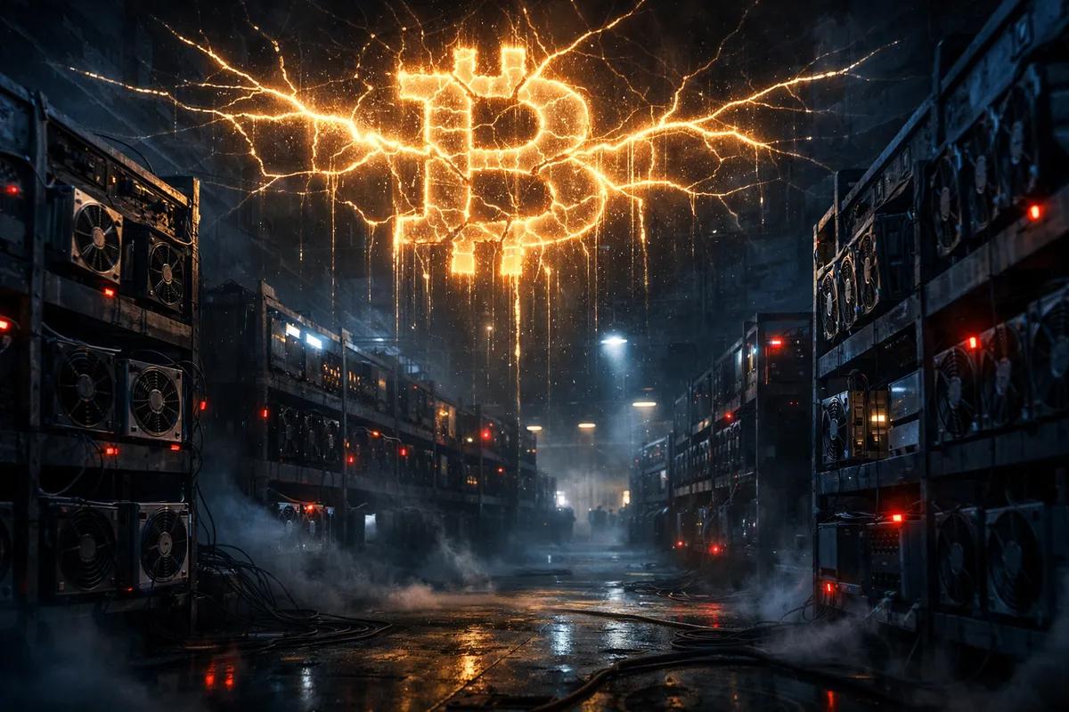 Хэшрейт биткоина падает на 4%, что является потенциально бычьим сигналом для цены
