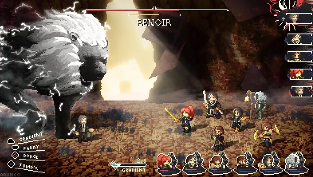 Clair Obscur: Экспедиция 33 в 2D, переосмысленная с помощью HD-2D пиксельной графики.